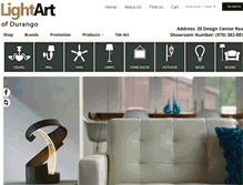 Tablet Screenshot of lightartofdurango.com